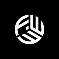 fww-Brief-Logo-Design auf weißem Hintergrund. fww kreative Initialen schreiben Logo-Konzept. fww Briefgestaltung. vektor