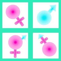Sex Zeichen Symbol Konzept Grafikdesign Vektor Illustration