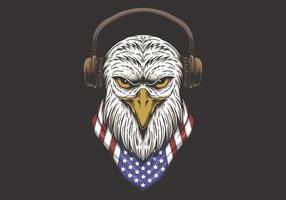 Eagle Head USA Design vektor