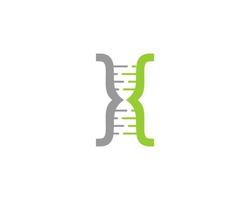 DNA-Helix mit Code-Symbol-Logo