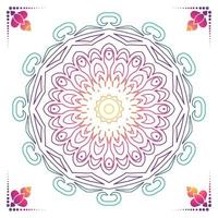 Luxus Zier Mandala Design Hintergrund in Goldfarbe vektor