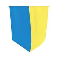 ukrainischer wimpel. nationaler ukrainischer gelb-blauer Wandteppich. Ukrainischer Gobelin. vektor