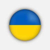 Land Ukraine. Ukraine-Flagge. Vektor-Illustration. vektor