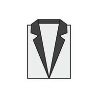 anzug für die symbolsymbol-website-präsentation vektor