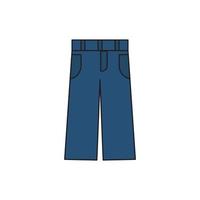 jeans für die symbolsymbol-website-präsentation vektor