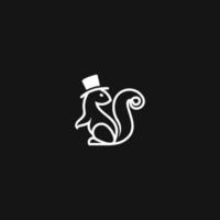 Eichhörnchen-Logo-Vektor-Symbol-Illustration vektor