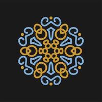 Vektor-Mandala-Ornament. vintage dekorative elemente. orientalisches rundes Muster. islam, arabisch, indisch, türkisch, pakistan, chinesisch, osmanische motive. kostenloser Vektor