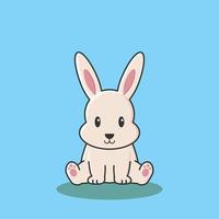 Kaninchen Hase Cartoon Ei Ostern niedlich Hintergrund Vektor Poster Tier Verkauf Haustier Symbol Charakterzeichnung