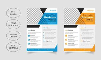 Corporate Business Flyer Design-Vorlage vektor