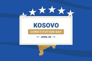 kosovos konstitutionsdag vektor