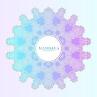 elegant gradient line art mandala vektor för design