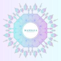 elegant gradient line art mandala vektor för design