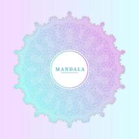 wunderschönes Strichgrafik-Mandala-Design vektor