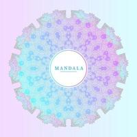 Elegante Gradientenlinie Kunst-Mandala-Vektor für Design vektor