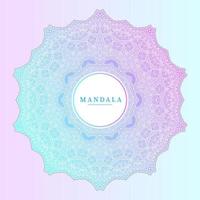Elegante Gradientenlinie Kunst-Mandala-Vektor für Design vektor
