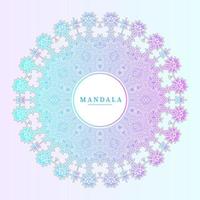 elegant gradient mandala vektor för design