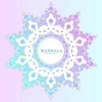 Farbverlauf-Mandala-Vektor für schönes Design vektor