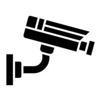 Glyphen-Symbol für CCTV-Kamera vektor