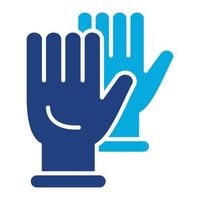 Handschuhe Glyphe zweifarbiges Symbol vektor