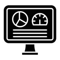 Dashboard-Glyphensymbol vektor