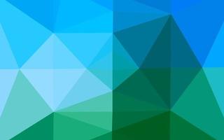 hellblauer, grüner Vektor polygonaler Hintergrund.
