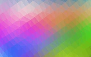 ljus mångfärgad, regnbåge vektor lysande triangulär mall.