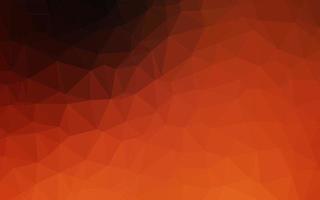 mörk orange vektor lyser triangulär mall.