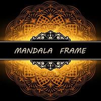 Mandala-Muster-Design-Vorlage vektor