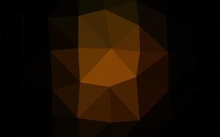 dunkelgelb, orange Vektorpolygon abstraktes Layout. vektor
