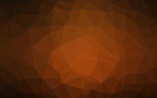 dunkelgelber, orangefarbener Vektor polygonaler Hintergrund.