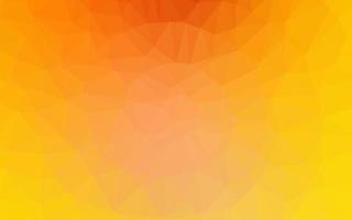 hellgelbe, orangefarbene Vektordreieck-Mosaikschablone. vektor