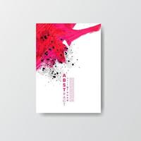 Karten mit Aquarellflecken. Karten mit handgezeichneten Fleckelementen auf weißem Hintergrund für Ihr Design. design für ihr datum, postkarte, banner, logo. vektor