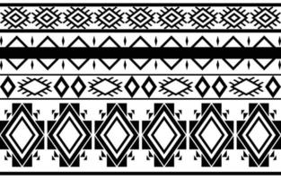 tribal svart och vit abstrakt etnisk geometrisk mönsterdesign för bakgrund eller tapet. tygmönster vektorillustration, matta, matta, tapeter, kläder, inslagning, batik vektor