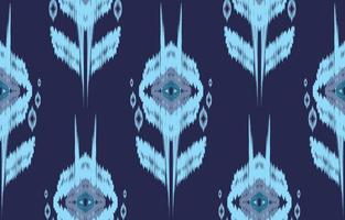 klassiska blå och vita ikat sömlösa mönster geometriska etniska orientaliska traditionella broderi style.design för bakgrund, matta, matta, tapeter, kläder, omslag, batik, tyg, vektorillustration. vektor