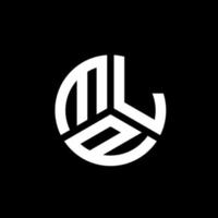 mlp brev logotyp design på svart bakgrund. mlp kreativa initialer brev logotyp koncept. mlp brev design. vektor