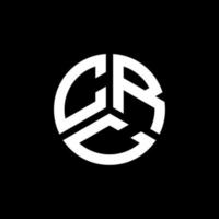 crc brev logotyp design på vit bakgrund. crc kreativa initialer brev logotyp koncept. crc bokstavsdesign. vektor