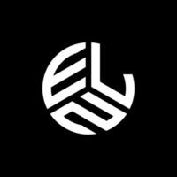 eln-Brief-Logo-Design auf weißem Hintergrund. eln kreative Initialen schreiben Logo-Konzept. eln Briefgestaltung. vektor
