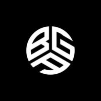 bga-Buchstaben-Logo-Design auf weißem Hintergrund. bga kreatives Initialen-Brief-Logo-Konzept. bga Briefgestaltung. vektor