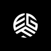egf brev logotyp design på vit bakgrund. egf kreativa initialer brev logotyp koncept. egf bokstavsdesign. vektor