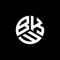 bkw-Brief-Logo-Design auf weißem Hintergrund. bkw kreative Initialen schreiben Logo-Konzept. bkw-Briefgestaltung. vektor