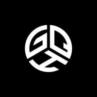 gqh brev logotyp design på vit bakgrund. gqh kreativa initialer brev logotyp koncept. gqh bokstavsdesign. vektor