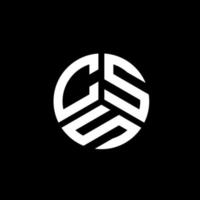CSS-Brief-Logo-Design auf weißem Hintergrund. css kreative Initialen schreiben Logo-Konzept. css-Briefgestaltung. vektor
