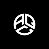 aqc-Buchstaben-Logo-Design auf weißem Hintergrund. aqc kreative Initialen schreiben Logo-Konzept. aqc Briefdesign. vektor