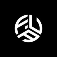 fua-Buchstaben-Logo-Design auf weißem Hintergrund. fua kreative Initialen schreiben Logo-Konzept. fua Briefdesign. vektor