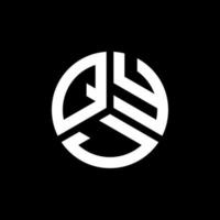 Qyj-Buchstaben-Logo-Design auf schwarzem Hintergrund. qyj kreative Initialen schreiben Logo-Konzept. qyj Briefgestaltung. vektor