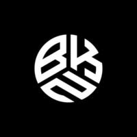 bkn-Brief-Logo-Design auf weißem Hintergrund. bkn kreative Initialen schreiben Logo-Konzept. bkn Briefgestaltung. vektor
