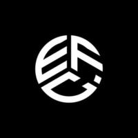 efc-Brief-Logo-Design auf weißem Hintergrund. efc kreative Initialen schreiben Logo-Konzept. efc Briefgestaltung. vektor
