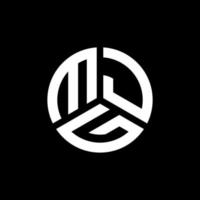 mjg-Buchstaben-Logo-Design auf schwarzem Hintergrund. mjg kreatives Initialen-Buchstaben-Logo-Konzept. mjg Briefgestaltung. vektor