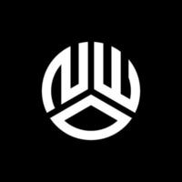 nwo-Buchstaben-Logo-Design auf schwarzem Hintergrund. nwo kreative Initialen schreiben Logo-Konzept. nwo Briefgestaltung. vektor