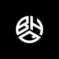 bhq-Brief-Logo-Design auf weißem Hintergrund. bhq kreative Initialen schreiben Logo-Konzept. bhq Briefgestaltung. vektor
